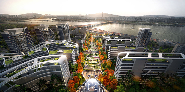 한남3재정비촉진구역 조감도